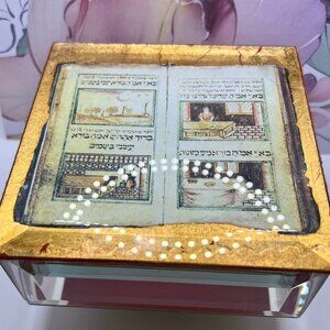 Leona Fein Lead Crystal Potichomania Box
